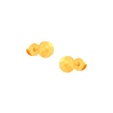 22k Yellow Gold Ball-Bead Earrings with gold weight of 1.122g